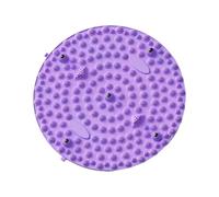 perfeclan Tappetino per massaggio ai piedi, tappetino per agopressione, 55 cm, tappetino per massaggio ai piedi antiscivolo, per ufficio, interno ed esterno, Viola