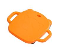Perfeclan Tavola Sportiva da Interno con Maniglie e rulli, Balance Board per l'educazione precoce, per attività all'aperto e al Chiuso, Parco Giochi, Orangina