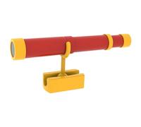 Perfeclan Telescopio a Forma di Nave Pirata per Bambini, cannocchiale da Pirata Retrattile Portatile, Accessori per Parco Giochi per Altalena sulla casa, Rosso E Giallo