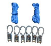 Perfeclan Tenditore per funi, regolatore di Paracord, Strumento di serraggio e serraggio, Leggero, Multifunzionale, Rullo in Ottone, Strumento di Fissaggio per