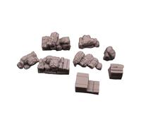 Perfeclan Terreno Scenario per Accessori da Tavolo Mini Ornamenti per Modelli in Resina in 1/72 Kit di Forniture per Decorazioni da Layout Miniature per