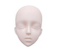 perfeclan Testa di bambola maschio BJD 1/3, collezione di trucco per esercitazioni, viso in 3D per bambole giocattolo con testa singola da 24, Occhi Senza Trucco