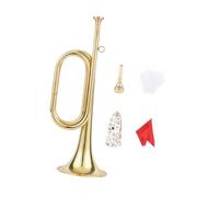 perfeclan Tromba Bugle in Ottone con Bocchino Strumento Bugle per Banda Tromba Orchestra per Principianti E Adulti Musicale Portatile per Esercizi E Pratica Ada, Style B