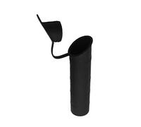 Perfeclan Tubo di Inserimento portacanna da Pesca, Manicotto Interno e Guarnizione del Cappuccio Fodera del Tubo di Rivestimento Nero per Accessori per la Pesca, 30 Gradi