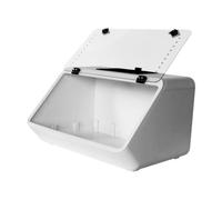 perfeclan Turtle Tank Aquarium con Finestra in Acrilico Trasparente Habitat per Rettili Box per Alimentazione E Allevamento di Ventilazione Adatto per O, Bianco