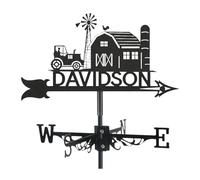 Perfeclan Vane Decor Crafts Gift Roof Mount Elegant Accessory Indicator Wind Direction Bander for Yard Garden Patio, Casa