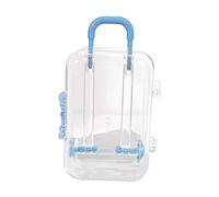 Perfeclan Vanity Jewelry Case Organizer Portable Display Tabletop Keepsake per Le Donne Gift Counter Jewelry Box Valigetta Organizzatore di Gioielli Compatto, Blu