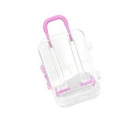 Perfeclan Vanity Jewelry Case Organizer Portable Display Tabletop Keepsake per Le Donne Gift Counter Jewelry Box Valigetta Organizzatore di Gioielli Compatto, Rosa