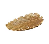 Perfeclan Vassoio espositore per Gioielli a Forma di Foglia, Porta Anelli, Elegante Contenitore Decorativo per Gioielli da Donna, per Orecchini e da Tavolo