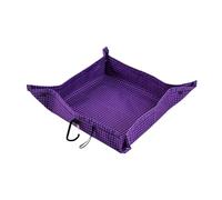 perfeclan Vassoio portaoggetti da campeggio per esterni, organizer per articoli vari, versatile, pieghevole, pratico, da escursionismo, tappetino per chiavi, Viola