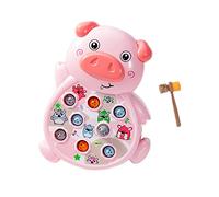 Perfeclan Whack Animal Soft Mallet Arm Strength Training Gioco martellante Giocattolo per età 2, 3, 4, 5 Anni Bambino Bambino Bomboniere per Feste, Rosa