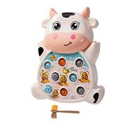 Perfeclan Whack Animal Soft Mallet Arm Strength Training Gioco martellante Giocattolo per età 2, 3, 4, 5 Anni Bambino Bambino Bomboniere per Feste, Mucca