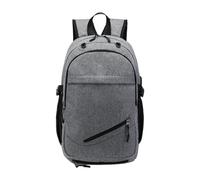 perfeclan Zaino per computer, zaino con cerniere, da basket, per pendolarismo, vacanze, regalo di compleanno, in spalla, all'aperto, Grigio