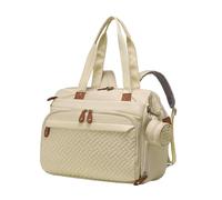 perfeclan Zaino porta pannolini, porta ciuccio, grande capacità, pratico, con scomparto per scarpe, borsa da viaggio per mamma, vestiti, mamma, papà, salviette, Cachi