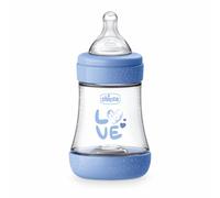 Chicco Biberon Neonato Perfect 5 Biberon Azzurro Flusso Lento 150 Ml 0mesi+