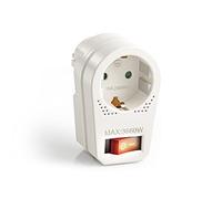 Perfect, adattatore per presa con interruttore on/off, 1x presa Schuko, 16A / 250V AC, 3680 watt, bianco