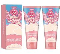 Perfect Body Tanning Cream, Sun Bed Tanning Accelerator, Natural Rapid Tan Vanilla Baby Sunbeds Cream, Deep Hydrating Sunbeds Body for Legs, Back & Arms (2 Pcs)