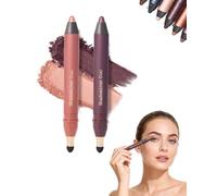 Perfect Color Duo-Shadow Liner 2-in-1 Eyeliner & Eyeshadow, Waterproof, Smudge-Proof Duo Eye shadow Stick con pennello sfumino, colore morbido e facile da applicare, 30s Glam (E-2)