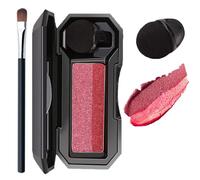 Perfect Dual Color Eyeshadow, Two Color Eye Shadow Plate, Portable Two Tone Eyeshadow, Highly Pigmented Eyeshadow with Exquisite Glitters (#3)