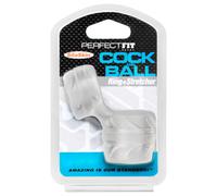 Perfect Fit - Anello fallico e allunga-scroto SilaSkin (bianco)