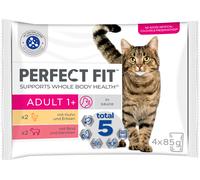 Perfect Fit Cibo Umido per Gatti - Adult 1+ Confezione da 4 Bustine - 340 g