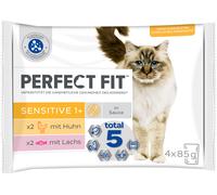 Perfect Fit Cibo Umido per Gatti - Sensitive 1+ - Confezione da 4 Buste - 340 g