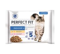Perfect Fit Indoor 1+ Umido gatto - Set %: 52 x 85 g Pollo & Salmone Pacco misto