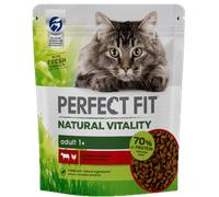 PERFECT FIT Natural Vitality 1+ con manzo e pollo 650 g - cibo secco per gatti adulti