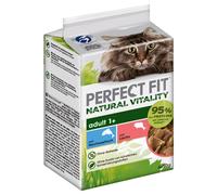 Perfect Fit Natural Vitality Adult 1+ con Pesce alimento umido per gatti - 6 x 50 g Pesce d'alto mare e Salmone