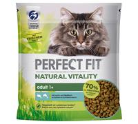 Perfect Fit Natural Vitality Adult 1+ Salmone & Pesce bianco Crocchette per gatti - 650 g