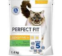 Perfect Fit Sensitive 1+ Ricco di Tacchino - 1,4 kg
