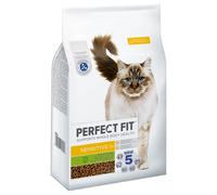 Perfect Fit Cibo Secco per Gatti - Sensitive 1+ Ricco di Tacchino - 7 kg