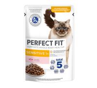 Perfect Fit Cibo per gatti Sensitive 1+ Salmone - 24 x 85 g