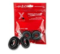 PERFECT FIT Xplay PF Blend Premium Stretch Ribbed Ring Confezione da 2 - Nero 30 g