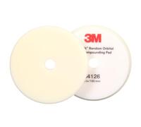 Perfect-It Tampone in spugna rigida per pasta abrasiva per lucidatrici rotorbitali 3M Perfect-It, bianco, 150 mm (6 in), 34126, 2 assorbenti per confezione