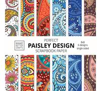 Perfect Paisley Design Scrapbook Paper: 8x8 Paisley Pattern Designer Paper for D