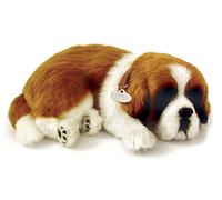 Perfect Petzzz 65419 - Peluche interattivo per cane, San Bernardo, animale che respira per vero e proprio, 25 cm
