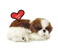 Perfect Petzzz - Giocattolo interattivo originale Shih Tzu, realistico e realistico, cane da compagnia con pelliccia sintetica 100% artigianale