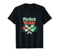 Perfect Pickle, Grafica retrò Pickleball Color Menta Maglietta
