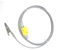 Perfect-Prime TL0500 Clip a Coccodrillo Sonde con sensore Tipo K Sensore e Sensore Termocoppia tipo K e Misura della Temperatura in un Rango da 0 a 500 °C