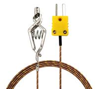 Perfect-Prime TL0501 Clip a Coccodrillo Sonde con sensore Tipo K Sensore e Sensore Termocoppia tipo K e Misura della Temperatura in un Rango da 0 a 500 °C