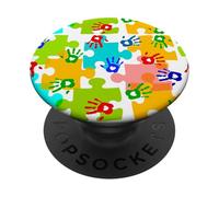 Perfect Sensory Autistic Mom Autism Awareness Autismo PopSockets PopGrip Adesivo