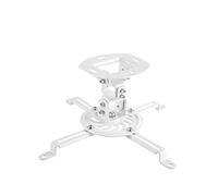 perfect supporto per proiettori, inclinabile da -15°/+15°, orientabile a 360°, ruotabile a 360°, distanza dal soffitto 15 cm, carico massimo 13,5 kg, bianco