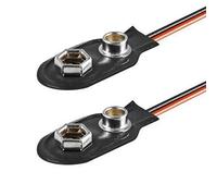 PerfectHD 2 x supporto batteria da 9 V | forma a I | terminale cavo allentato | clip batteria | 2 pezzi