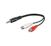 PerfectHD Cavo audio da 3,5 mm a 2 RCA da jack stereo, da AUX a RCA, adattatore audio per dispositivi Hi-Fi, TV, altoparlanti, smartphone, PC e tablet