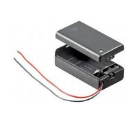 PerfectHD Supporto batteria - 1 x 9 V - con interruttore on/off - 1 pezzo - nero