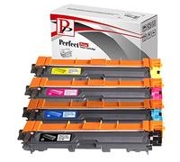 Perfectprint Cartuccia toner di ricambio compatibile con Brother DCP-9020CDW HL-3140CW 3150CDW 3170CDW MFC-9140CDN 9330CDW 9340CDW TN241 / TN-241 TN245 / TN-245 (nero/ciano/magenta/giallo, confezione da 4 pezzi), black/cyan/magenta/yellow