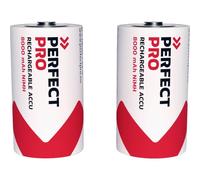 PerfectPro Batteria ricaricabile Torcia (D) NiMH 8000 mAh 1.2 V 2 pz.