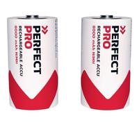 PerfectPro PE-B-D2 Batteria ricaricabile Torcia (D) NiMH 8000 mAh 1.2 V 2 pz.