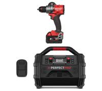 Perfectpro stazione di costruzione radio set rocktagon 18v ampshare...